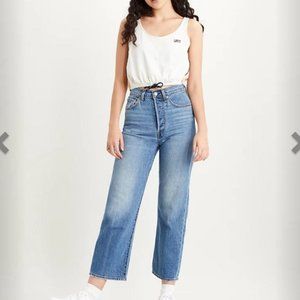 Levi's - Ribcage Straight Ankle Jeans - 23 inches